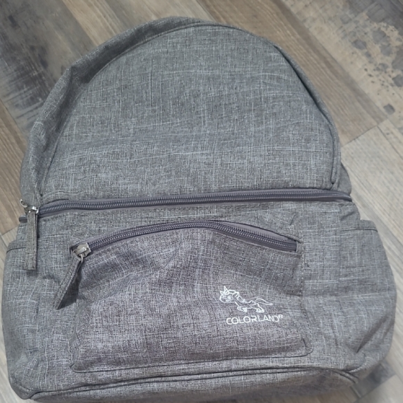 Gray Colorland Insulated Diaper Backpack Bag - Picture 1 of 7